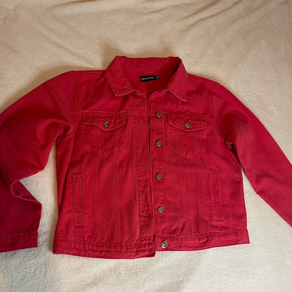 Red Denim Jacket
